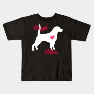 Beagle mom   cute mother's day t shirt for dog lovers Kids T-Shirt